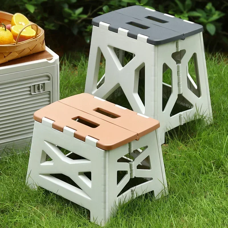 Kids Outdoor Seating - Taşınabilir Plastik Katlanır Tabure Açık Kamp