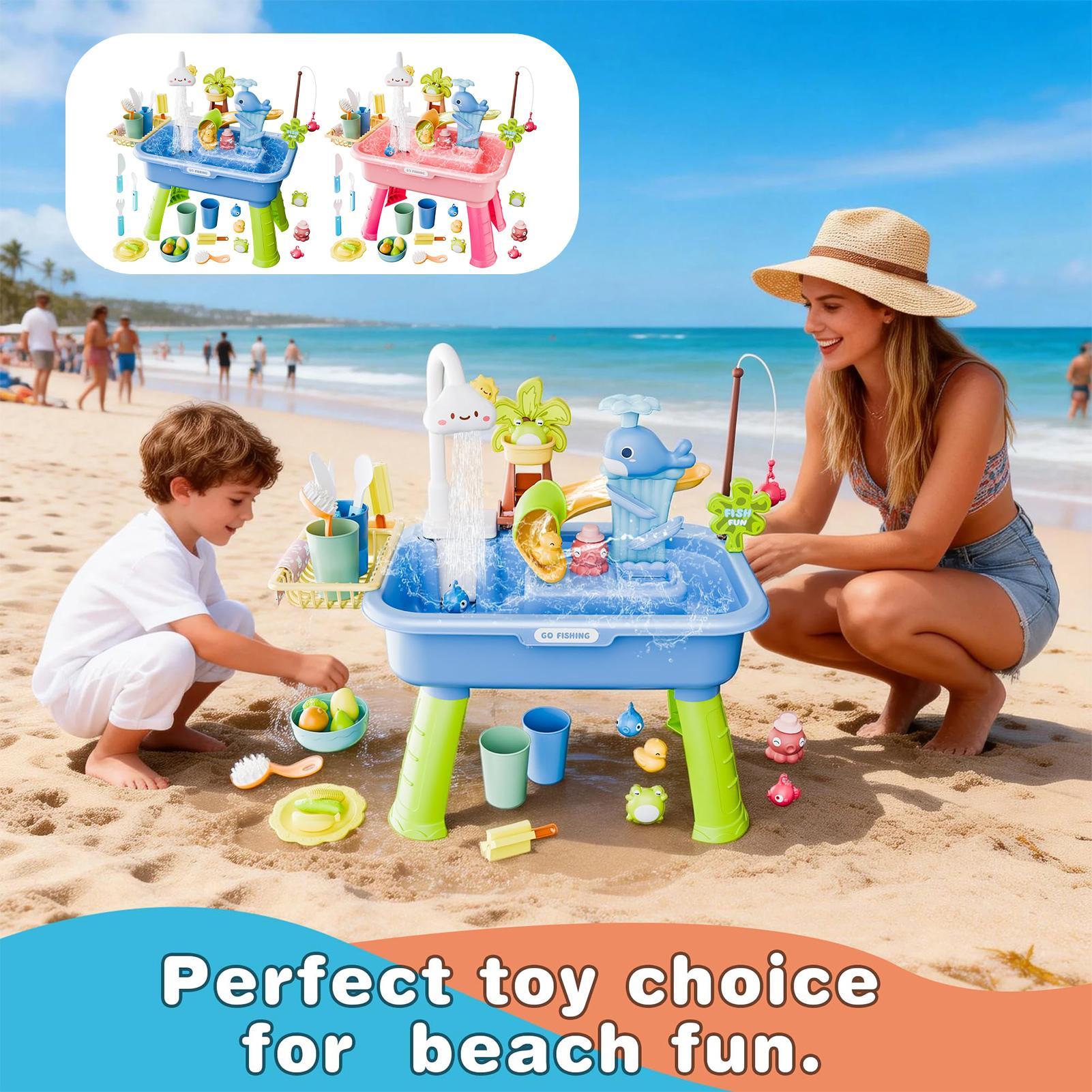 Kids Outdoor Play Table - Çocuk Mutfak Oyuncakları Elektrikli Eğlenceli Su