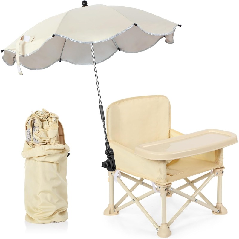 Kids Outdoor Seating - Bebek Açık Hava Plaj Sandalyesi, Şemsiyeli,