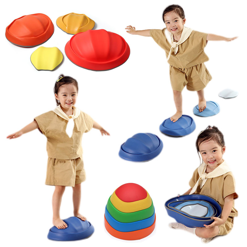 Kids Outdoor Obstacle Course - Denge Basamak Taşları Çocuklar Kaymaz Dokulu