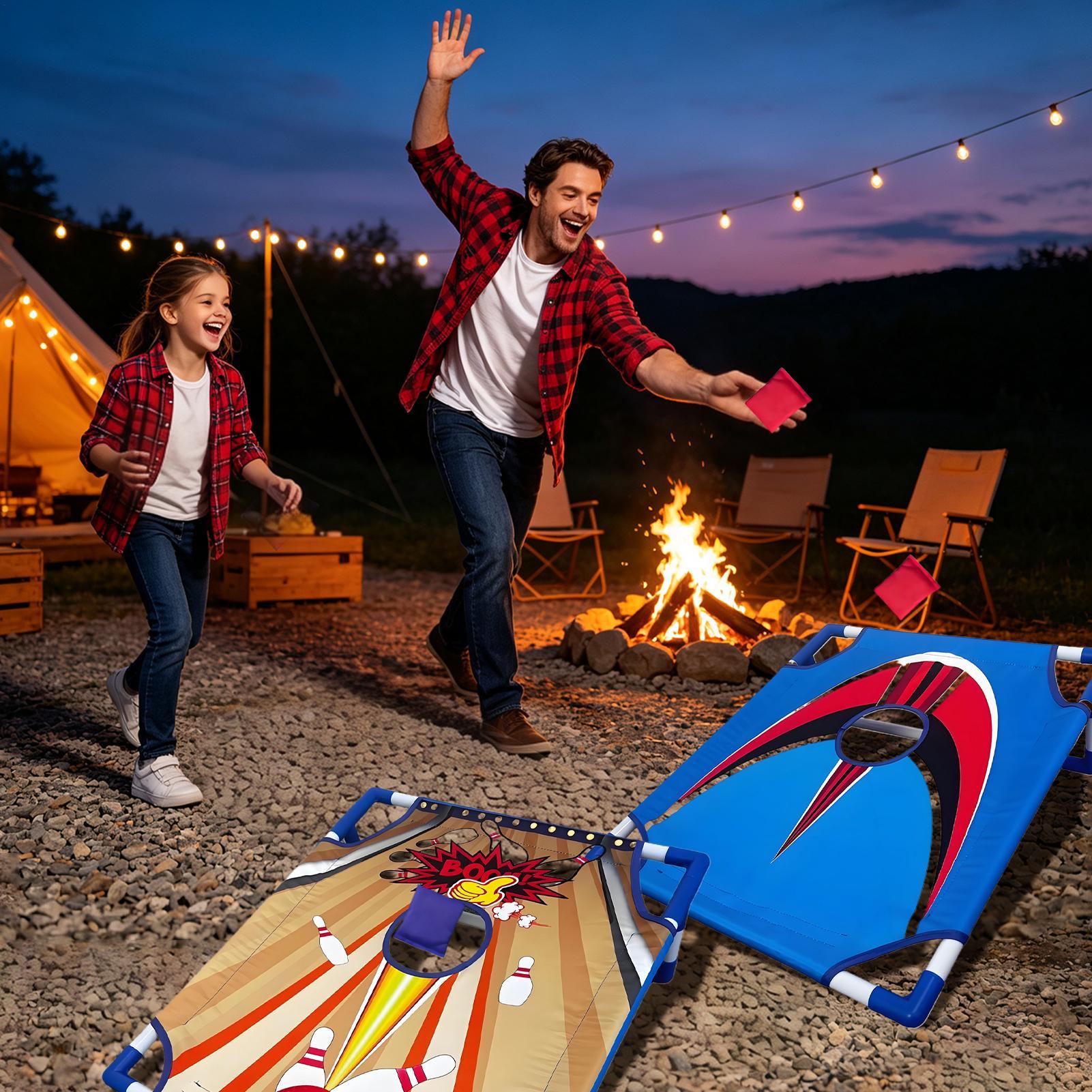 Kids Outdoor Bean Bag - Çocuklar İçin Taşınabilir Katlanabilir Eğlenceli Fasulye