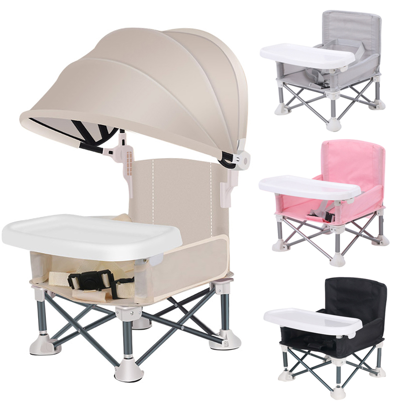 Kids Outdoor Seating - Katlanır Bebek Yemek Sandalyesi Tente ile