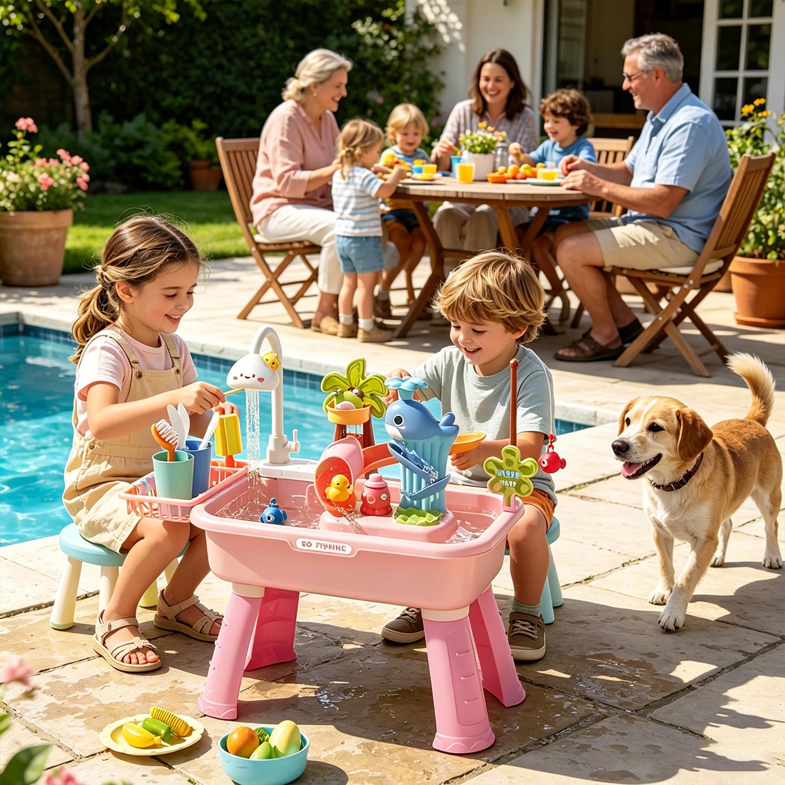 Çocuklar için Su Masası ve Pom - Kids Outdoor Play Table incelemesi ve fiyatı