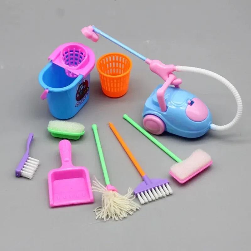 9PCS Mini Temizlik Oyuncak Set - Kids Outdoor Broom incelemesi ve fiyatı