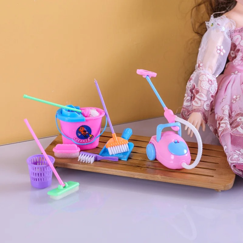 9PCS Mini Temizlik Oyuncak Set - Kids Outdoor Broom incelemesi ve fiyatı
