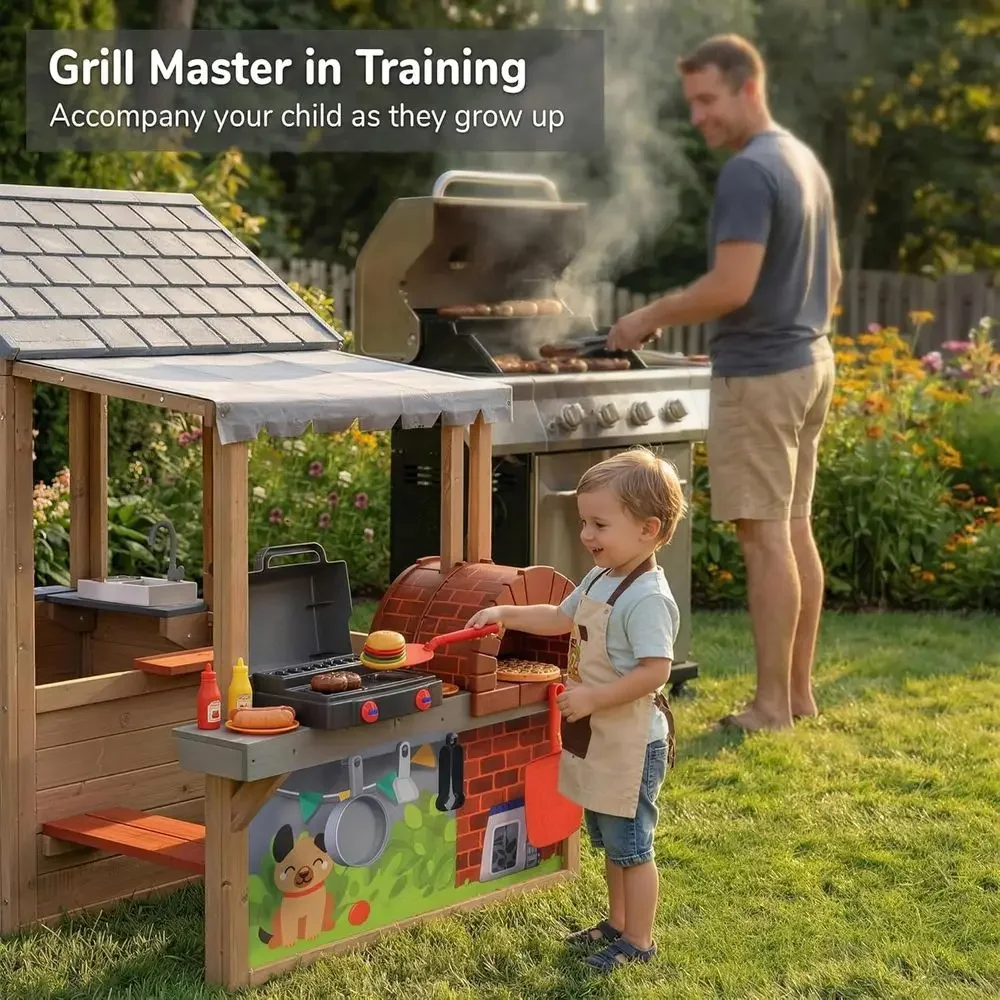 Çocuklar için Açık Hava Ahşap  - Kids Outdoor Play Table incelemesi ve fiyatı