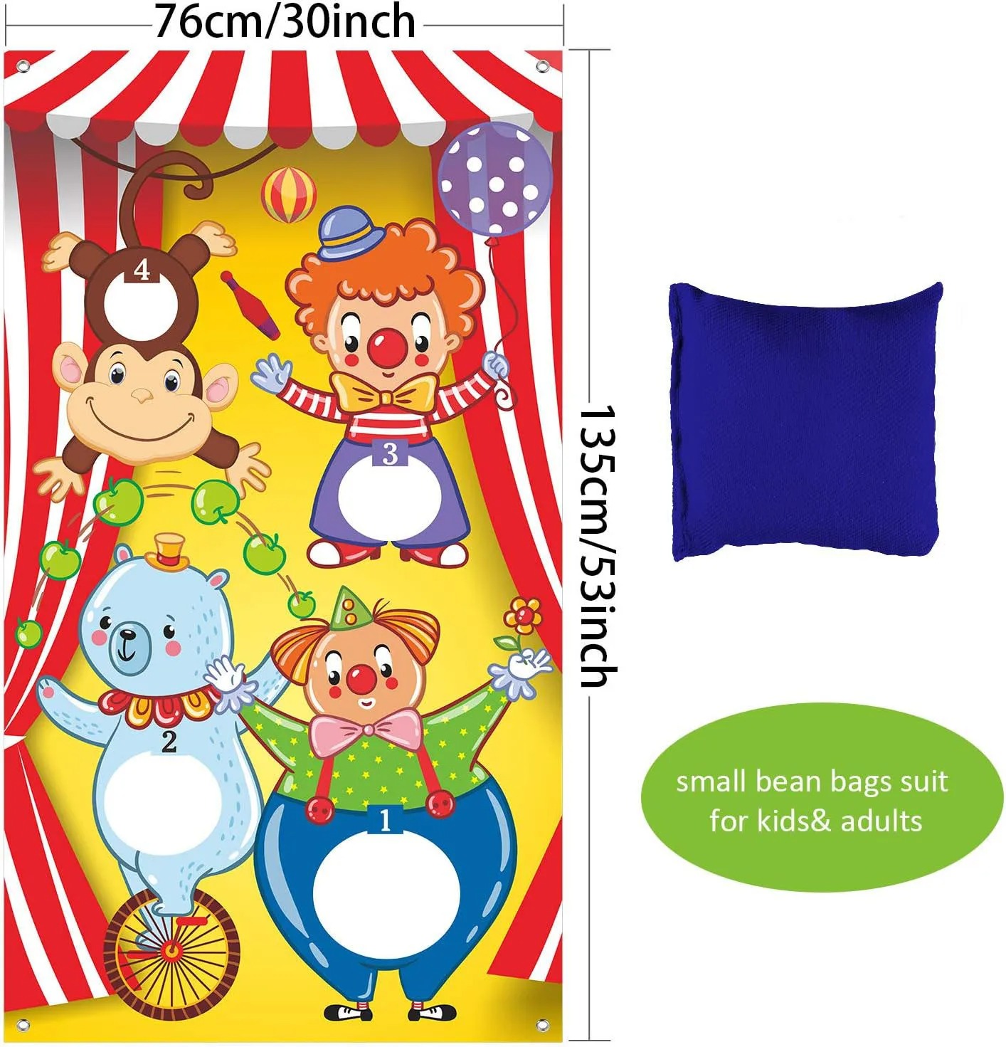 Sirk Palyaçosu Maymun Ayı Fasu - Kids Outdoor Bean Bag incelemesi ve fiyatı